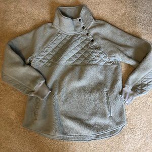 Abercrombie and Fitch Womens Asymmetrical Snap Up Fleece